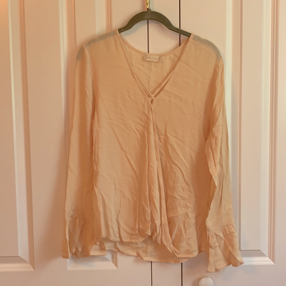 Peach blouse